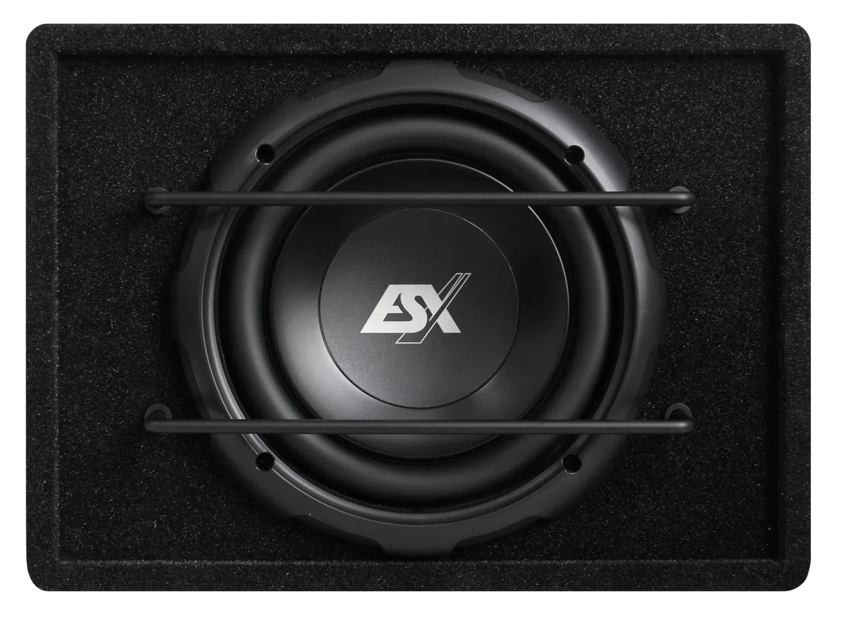 ESX SIGNUM SXB10A - 10“ (25 cm) aktiver Subwoofer | Aktiv Gehäuse-Subwoofer mit ALU-Membran