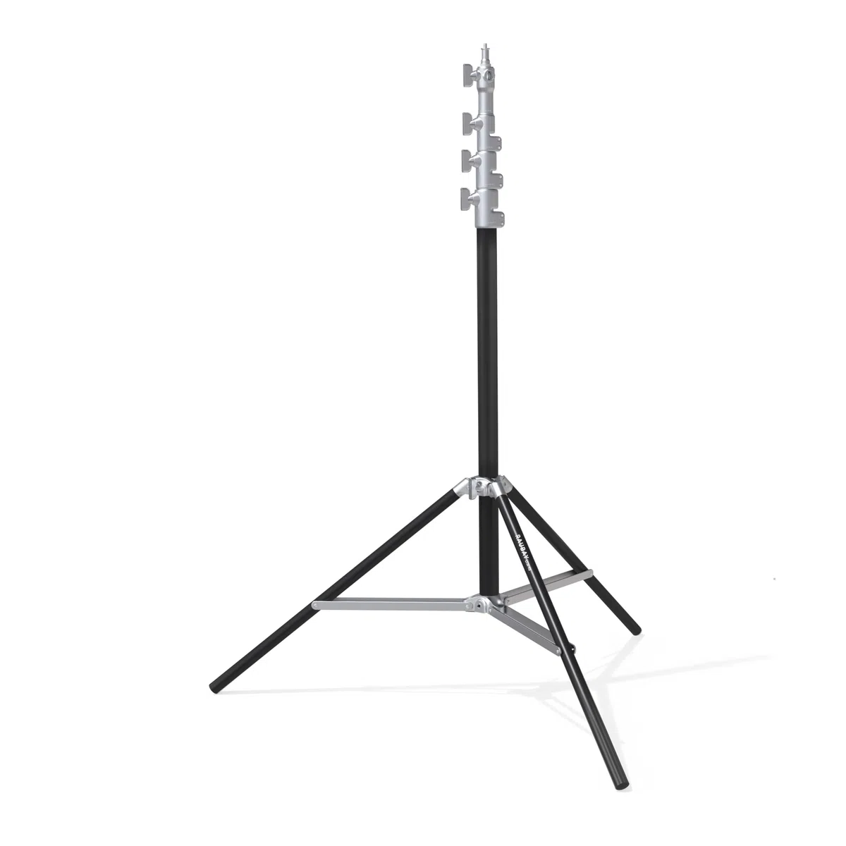 RAUBAY 3 m Robustes Lampenstativ, Luftfederung, Silber, LT30-RS | Aluminium-Fotostativ mit 1/4- und 3/8-Zoll-Anschlüssen für Softboxen, Studioleuchten, Video und Fotografie
