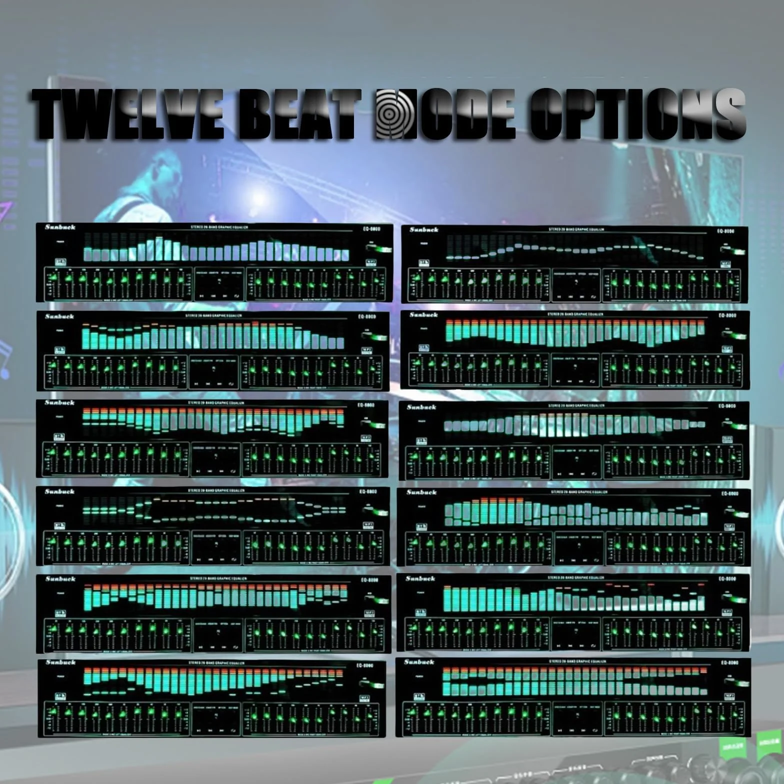 Professioneller Grafischer Equalizer HiFi, 31-Band-Digital-Equalizer, Bluetooth 5.4 Optische Koaxiale Digitale Audio-Decodierung, Doppelte 10-Band-unabhängige Abstimmung, Für Zuhause, Studio