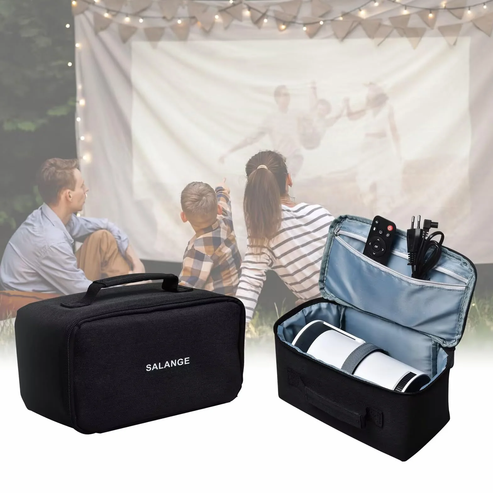 HY320 Beamer Tasche,Gilt für den Projektor für HY300 Beamer Tasche Wasserdicht,Schwarze Tragbare für HY300 Projektortasche, für Outdoor/Zuhause,Geeignet für Die Meisten Großen Bag