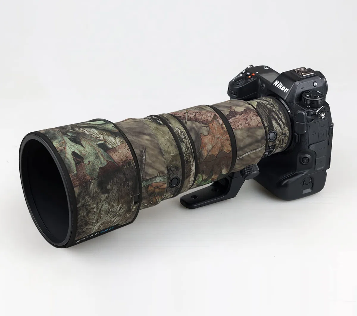 ROLANPRO Objektiv-Camouflage-Abdeckung für Nikon Z 400 mm f4.5 VR S, Regenschutzhülle, Schutzhülle, Kleidung, #23, Braun, Dschungel, wasserdicht