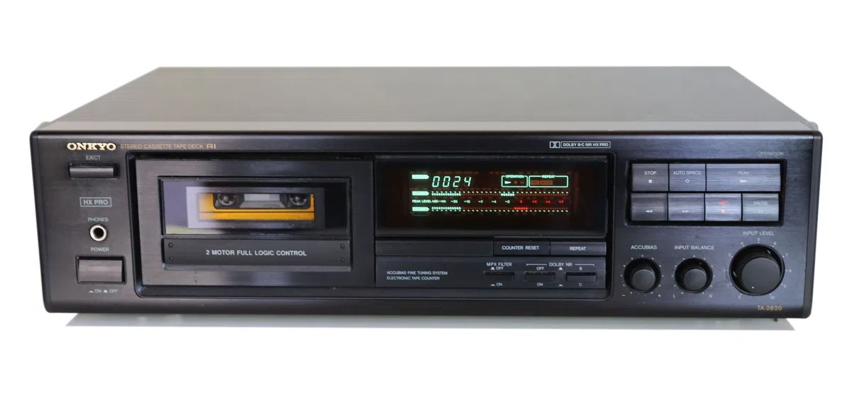 Onkyo TA-2820 Kassettendeck in schwarz