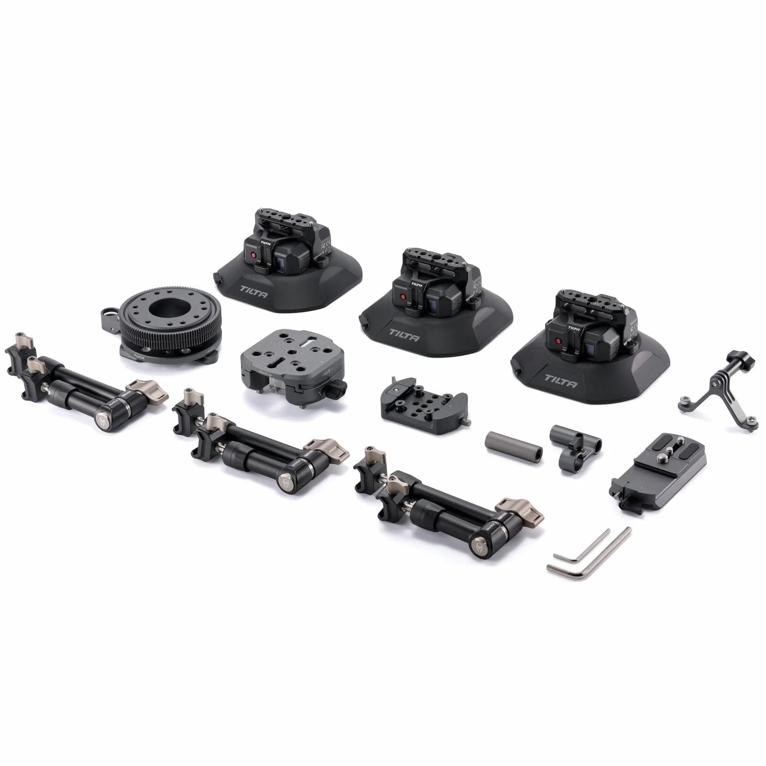 Tilta Hydra x Dan Ming Speed Pan System Pro Kit, Auto-Montagesystem mit Mini-Neigekopf, 4,5″ Elektronische Saugnäpfe - Schwarz HDA-T19-B