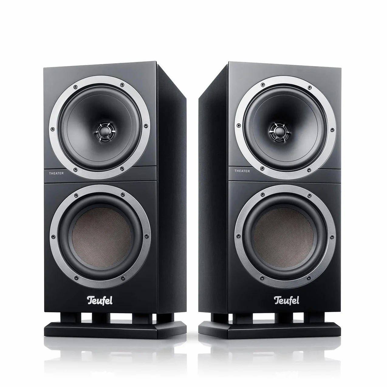 Teufel Theater 500 Surround Direkt 5.1 Heimkino-Set - Kinoatmosphäre Surround Sound System, Mächtiger Subwoofer, Allrounder für Musik und Filmton sowie eine präzise Ortung bei Games - schwarz