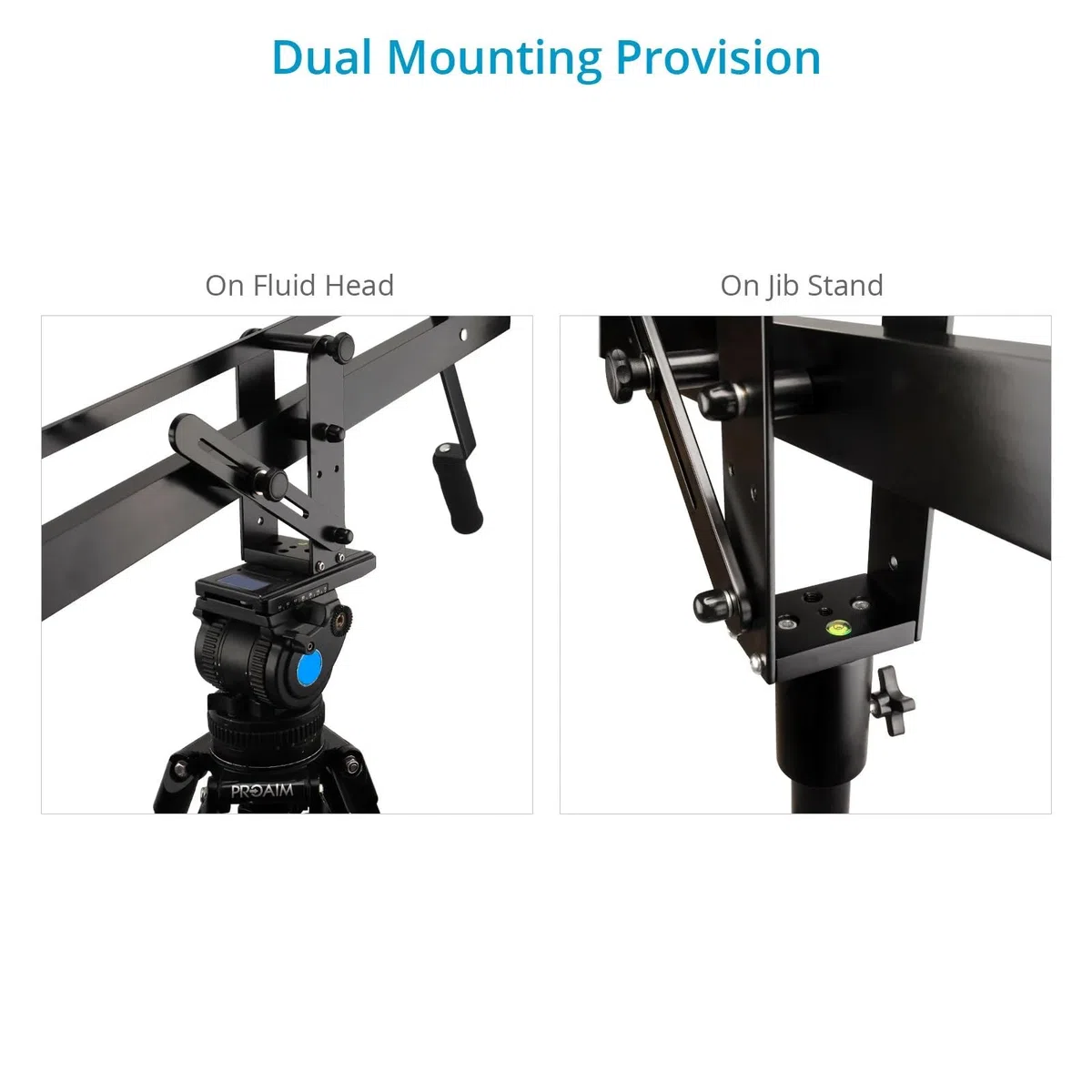 PROAIM 8' Astra Compact Video Camera Jib/Crane with Stand Payload-8kg/17.6lb Includes LCD Mount & Counterweight Post (JB-AS08-TS)