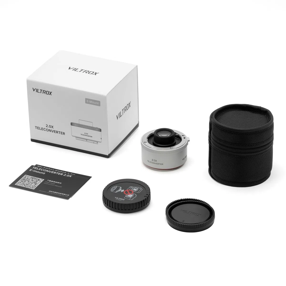 VILTROX 2X Telekonverter für Sony, Autofokus-Telekonverter für Sony FE-Objektive 70-200gmii 70-200gii 100-400gm 200-600g 400F28gm 300F28gm Viltrox 135mm F1.8 LAB FE,(TC-2.0X)