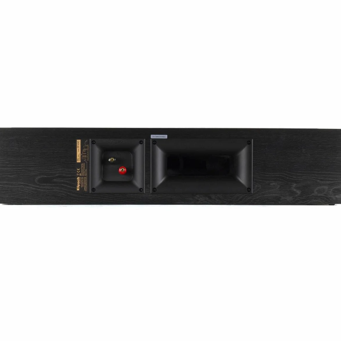 Klipsch Reference Premiere RP-404C II Mittelkanal-Lautsprecher mit Flacher Tiefe, versiegeltes Design und 10,2 cm Keramik-Tieftöner für kristallklaren Heimkino-Dialog in Ebenholz