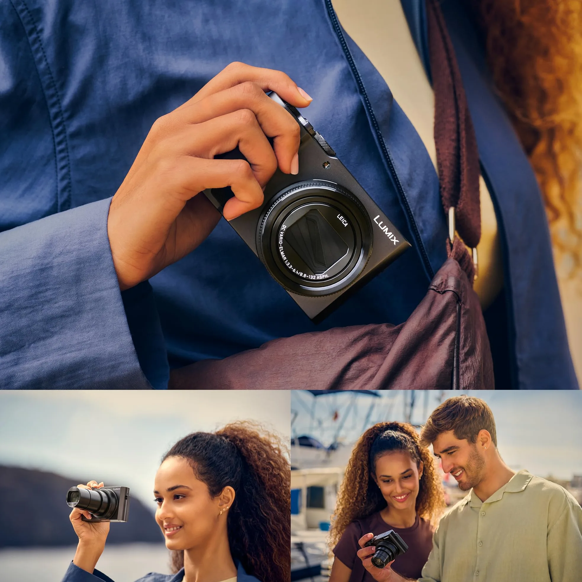 Panasonic LUMIX DC-TZ300E 20,1MP Reisezoom-Kamera, 15x Leica Optisches Zoomobjektiv, 1,0-Typ BSI-Sensor, 4K Video und Foto, 5-Achsen-Stabilisierung, Silber