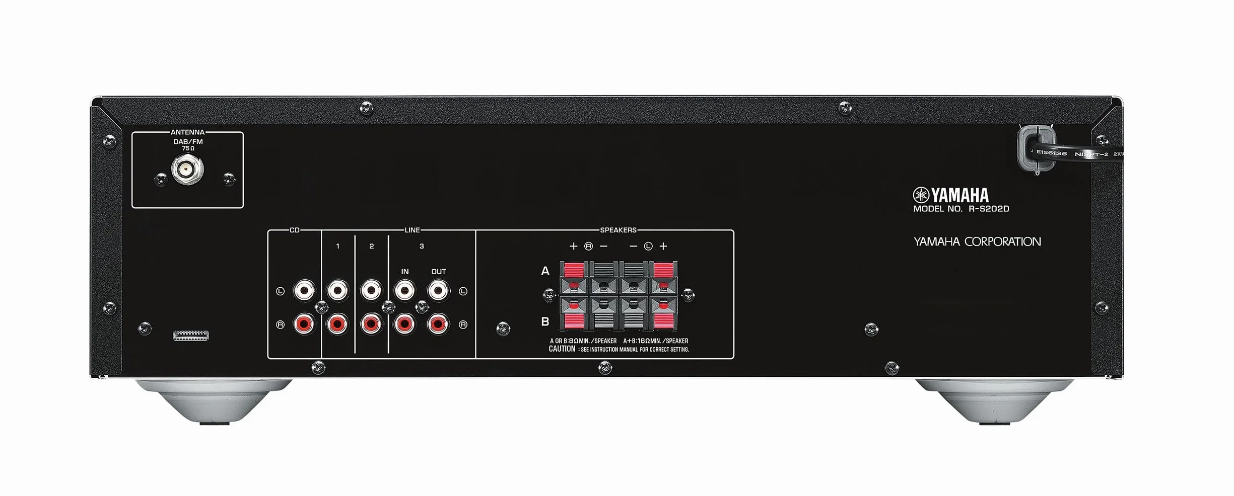 Yamaha Elektronik Europa GmbH RS202D Stereo-Receiver DAB, Schwarz