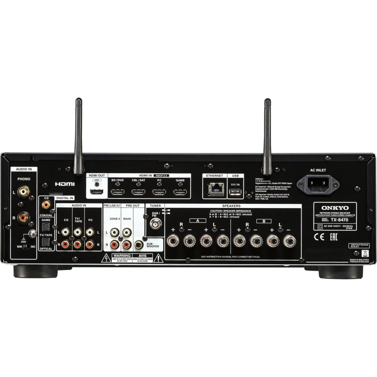Onkyo TX-8470 Hi-Fi NW-Stereo-Receiver