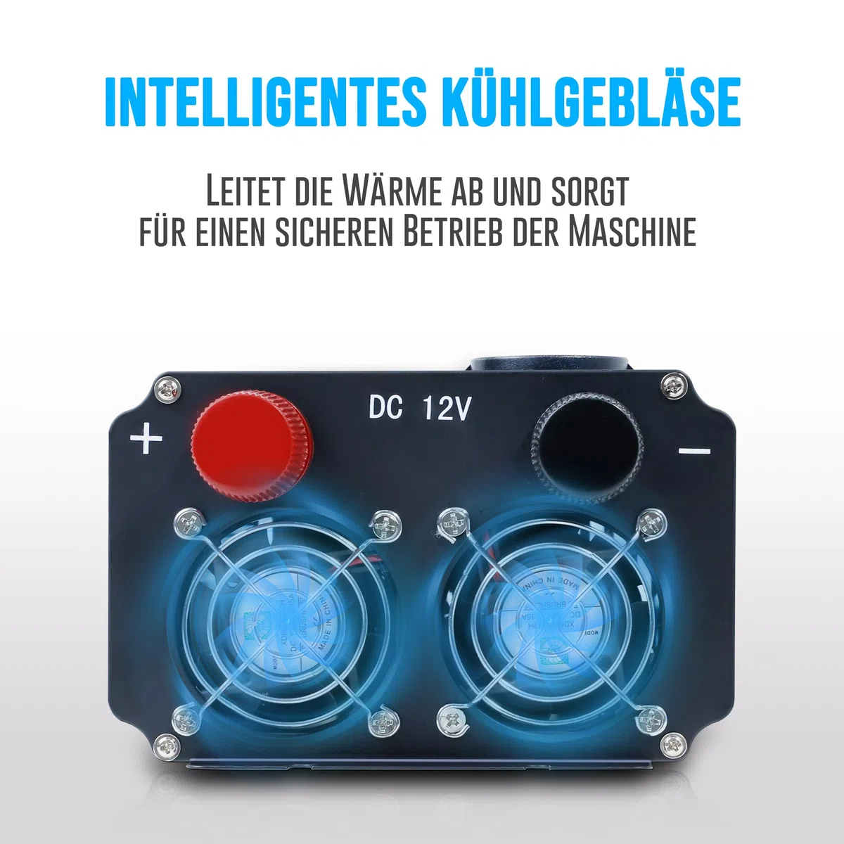 Yinleader 2600W /5200W Wechselrichter 24V auf 230V Reiner Sinus Spannungswandler mit LCD-Display, 3 Steckdosen & 4 USB, Heavy Duty Inverter für LKW, Boot