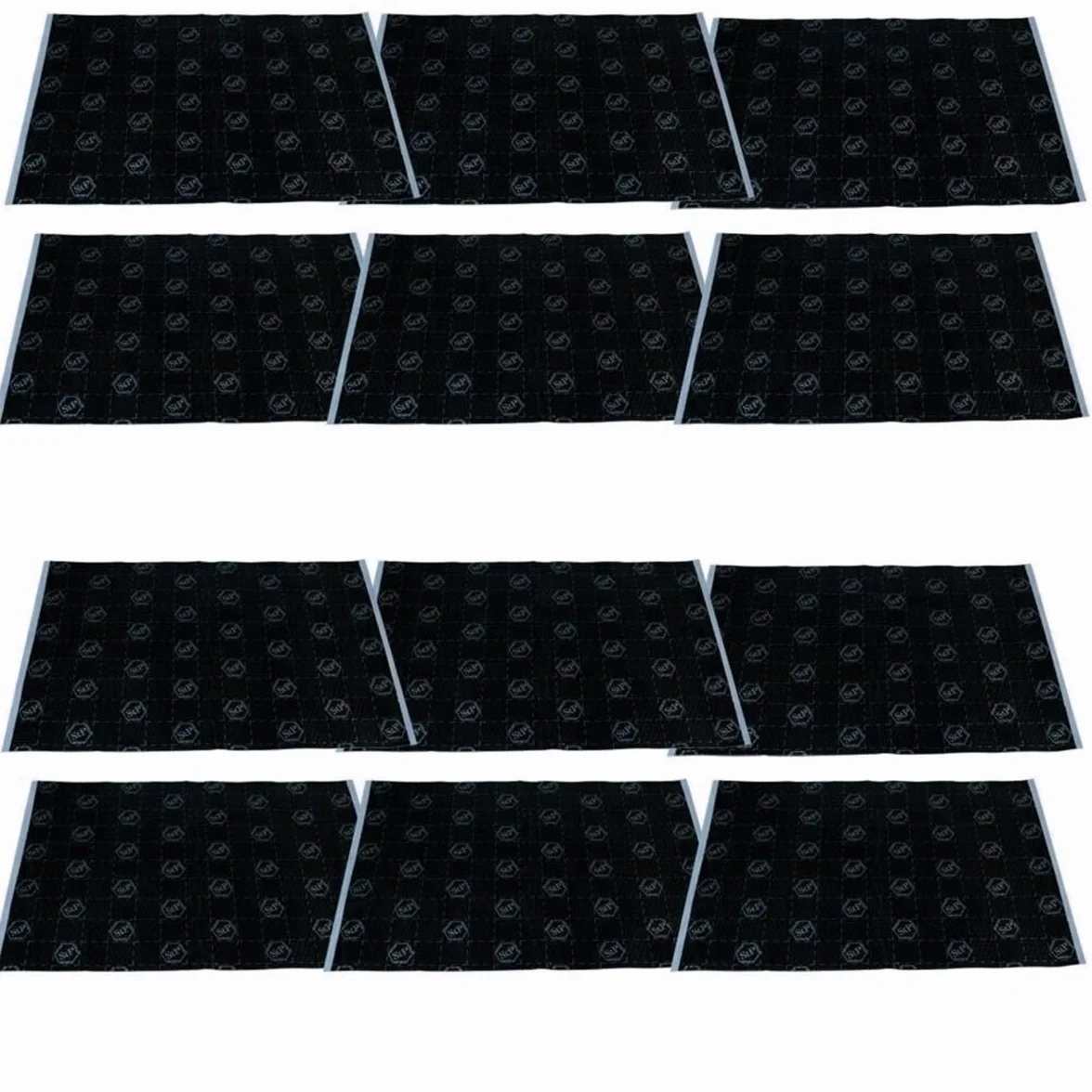 STANDARTPLAST STP Black Silver - 750x500x1,8mm Bulk Pack (12pcs) 73910123 Dämmmung Alubutyl