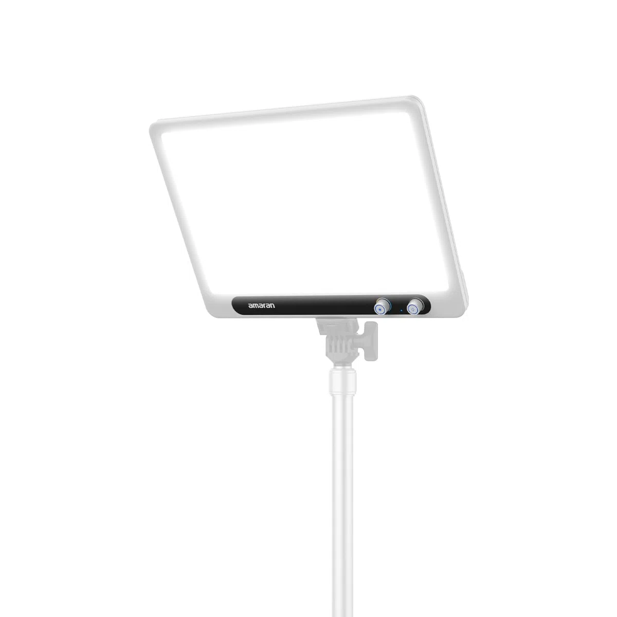 amaran Verge Bi-Color Key Light für den Schreibtisch, 2700K–6500K Soft Edge-LED-Panel, CRI 96, Frontregler & USB-C-Stromversorgung, ideal für Streaming, Videocalls & Content-Erstellung – Weiß