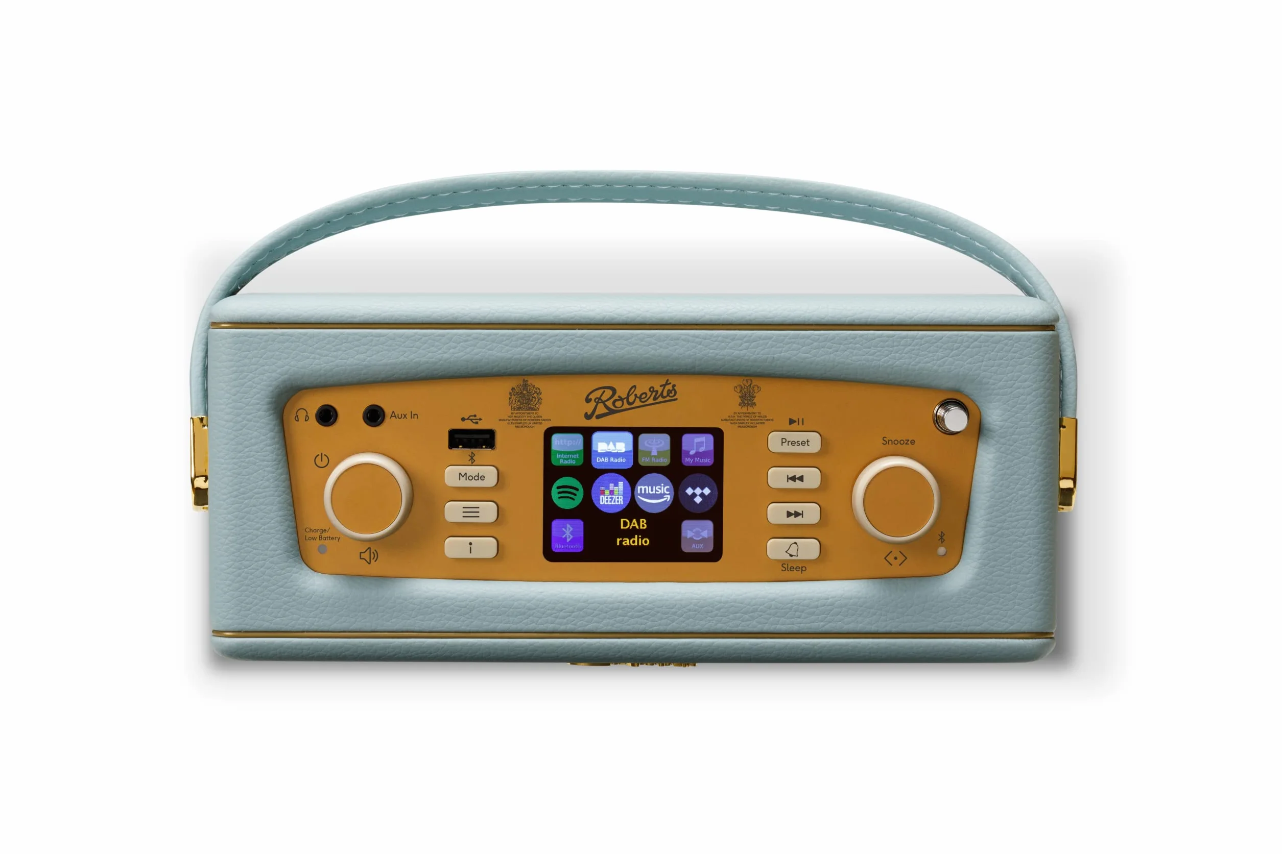 Roberts Revival iStream3L Internetradio mit Bluetooth, DAB+, Digitalradio (UKW/FM, WLAN, Spotify, Amazon, Deezer, UVM.) Küchenradio/Retroradio Duck Egg