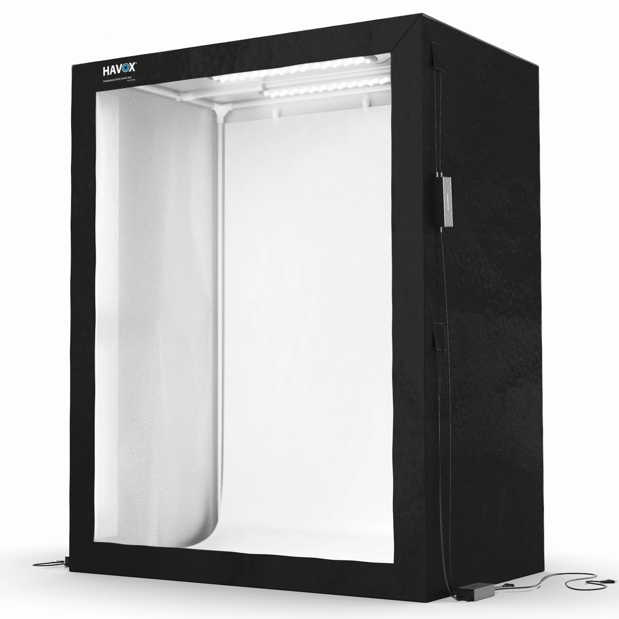 HAVOX - Fotostudio HPB-160 - Maße 160x80x120cm - 6X Dimmbare LED-Beleuchtung Tageslicht 5500k - 30,000 Lumen - CRI 93 - Machen Sie Ihre Kommerziellen Fotos zu E-Commerce