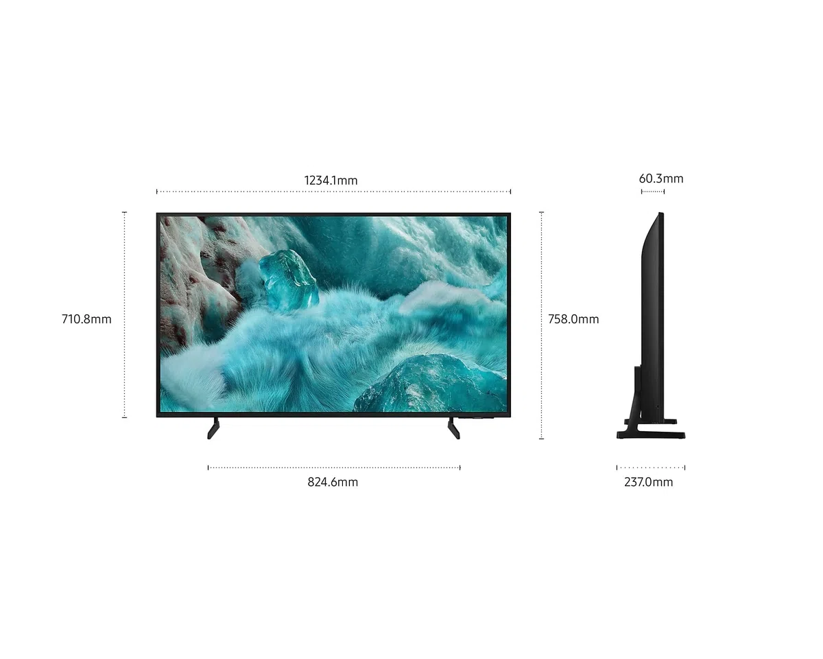 Samsung QLED Q7F 4K Smart TV 55 Zoll (138 cm) mit AI-Vision, 100% Farbvolumen mit Quantum Dot, HDR10+, Q4 AI Prozessor, One UI Tizen, Wi-Fi, Bluetooth 5.3 und Motion...[Länderversion Ungarisch]