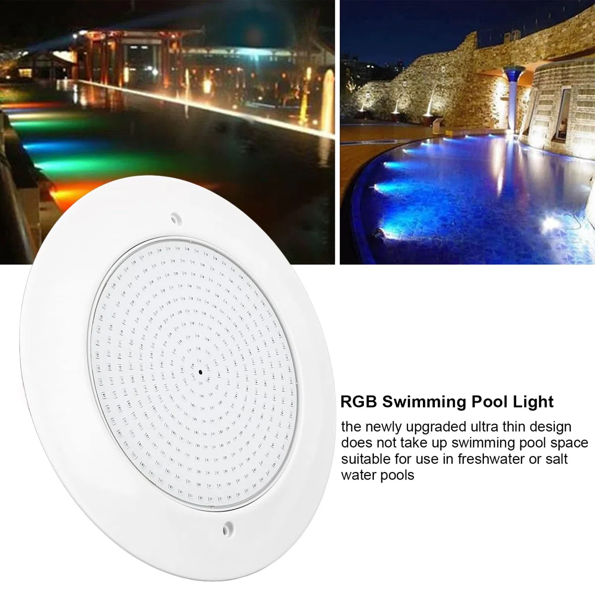 wasserdichte RC-Unterwasserbeleuchtung, RGB-Schwimmbadlicht mit Fernbedienung für Gartenbrunnen, IP68, Steuerbox Im Lieferumfang Enthalten