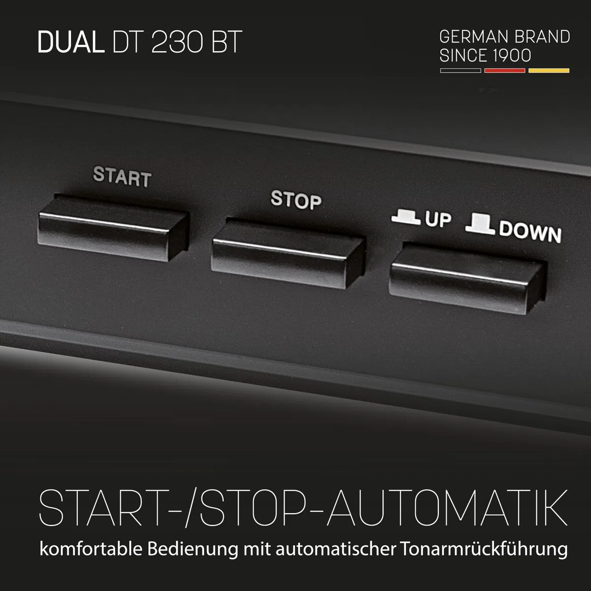 Dual DT 230 BT, Bluetooth, Vollautomatik, Autostop, Bluetooth, eingebauter umschaltbarer Entzerrer-Vorverstärker