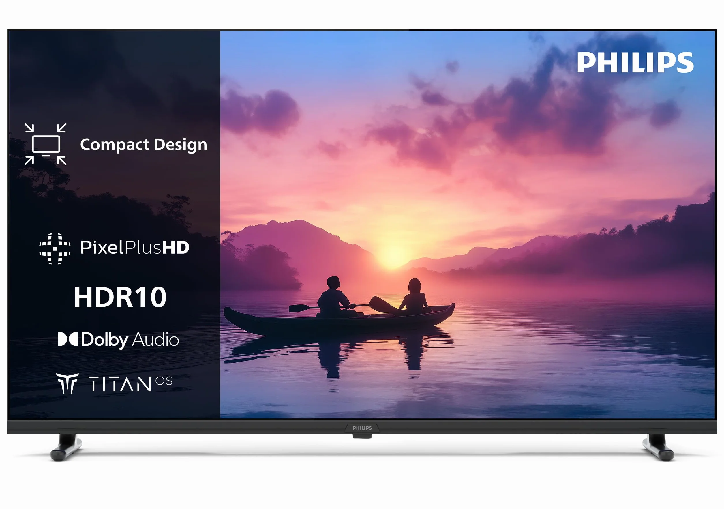 Philips 32PHS6000 HD LED Smart TV - 32 Zoll Display mit Pixel Plus, Titan OS Plattform Und Dolby Digital Sound - Funktioniert Mit Alexa Und Google Sprachassistent, 2025