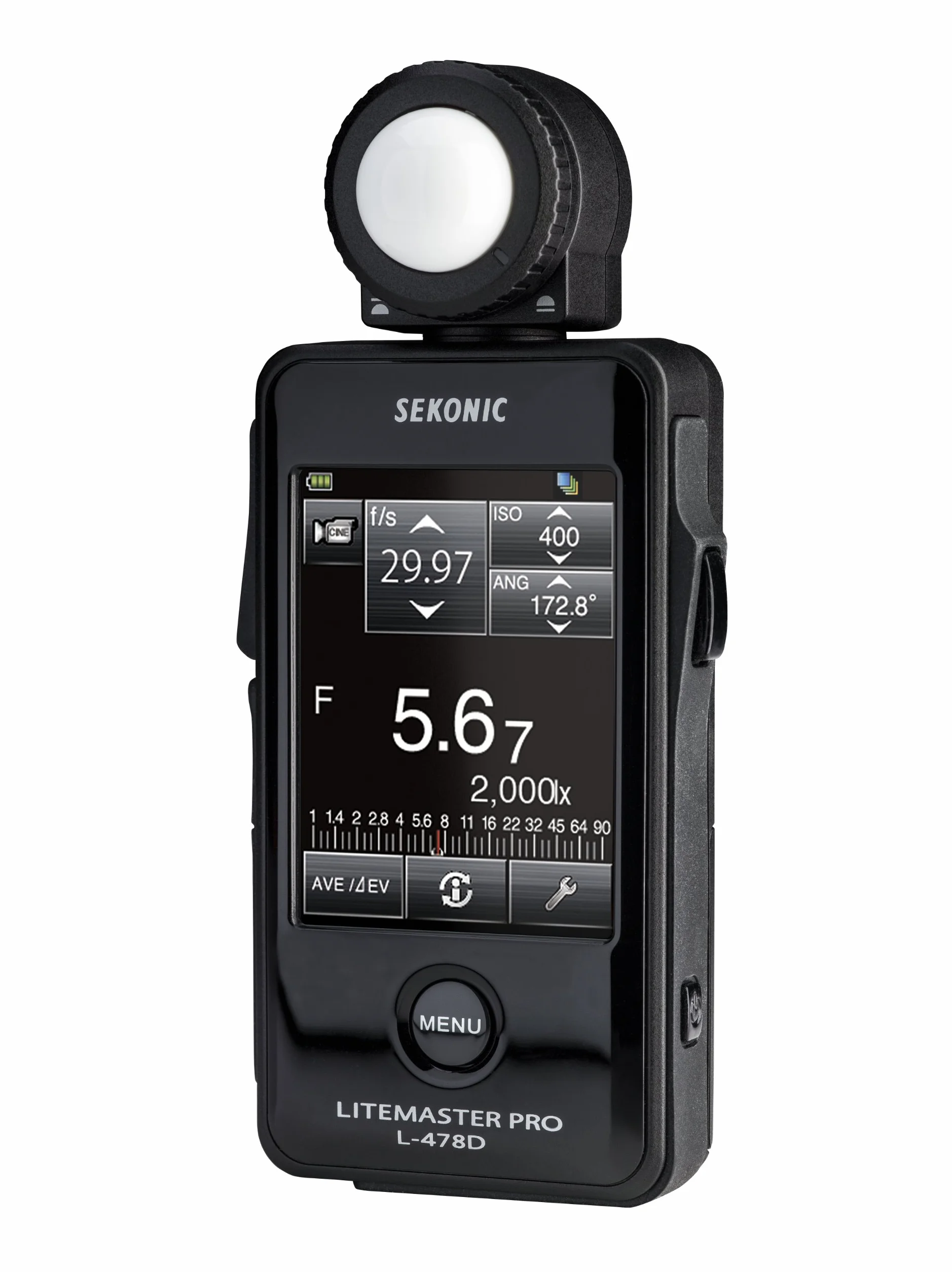 Sekonic L-478D LiteMaster Pro Belichtungsmesser mit Touch-Screen ohne Funksender