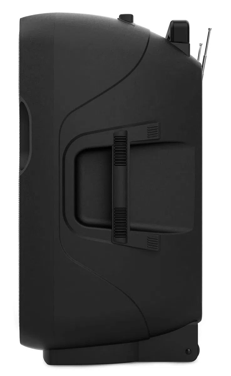Audibax Denver 15 Altavoz Activo PA 15" Con Batería, Ruedas + 2 Micros Inalámbricos Mano