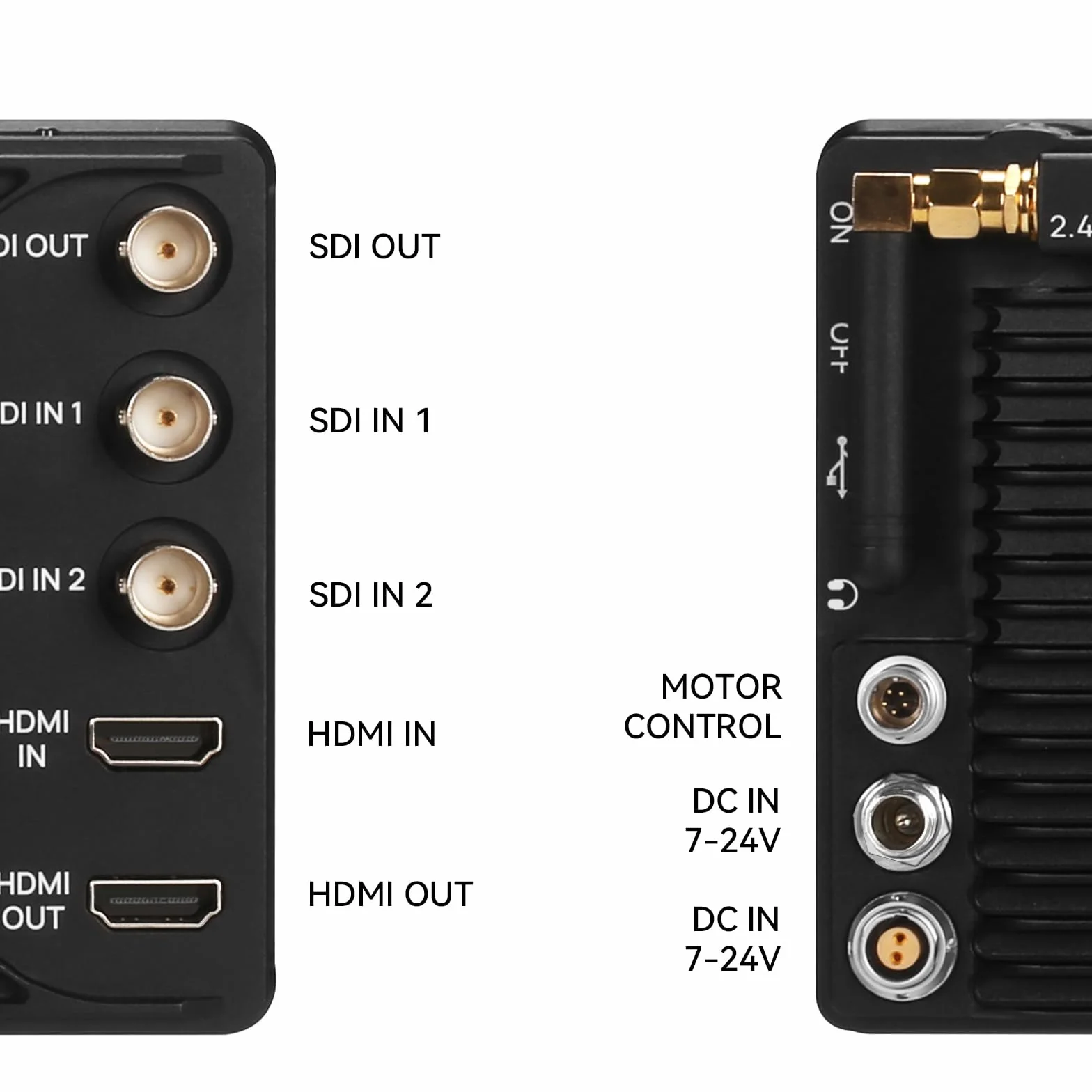 Portkeys BM7 II DS Kamera Monitor 7 Zoll 2200nits 3G-SDI HDMI Kamerasteuerung & Touch Focus für A7S III FX3 FX30 A7M IV Komodo BMPCC 6K 10-Bit HDR Feldmonitor 3D LUT Waveform Split Screen