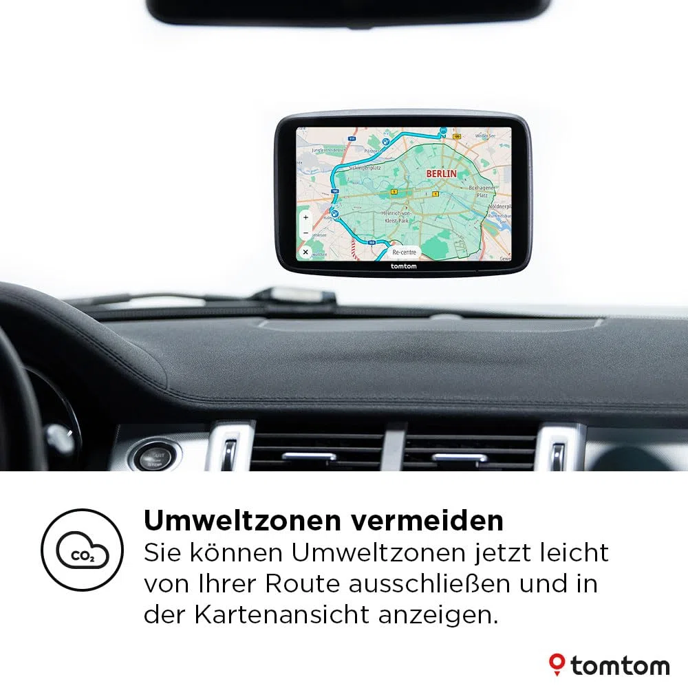 TomTom Pkw-Navi GO Navigator (extra großes 7-Zoll-Display, Stauvermeidung Dank TomTom Traffic, Karten von Europa, Wi-Fi-Updates, Premium Services, einzigartige Magnethalterung)
