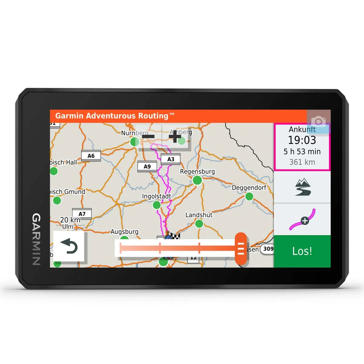Garmin [renewed] zūmo XT – wasserdichtes Motorrad-Navi für On- & Offroad mit ultrahellem 5,5“ (14 cm) HD-Touchdisplay und EU-Karte. Mit Adventurous Routing, Satellitenbildern [Generalüberholt]