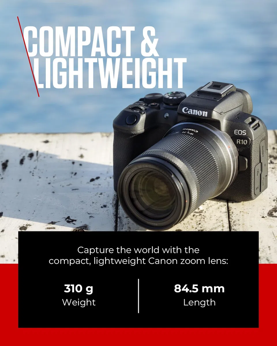Canon RF-S Objektiv 18-150mm F3.5-6.3 IS STM – Zoomobjektiv mit 4,5-Stufen-Stabilisator für Reisen & Naturfotografie | Kompatibel mit EOS R System