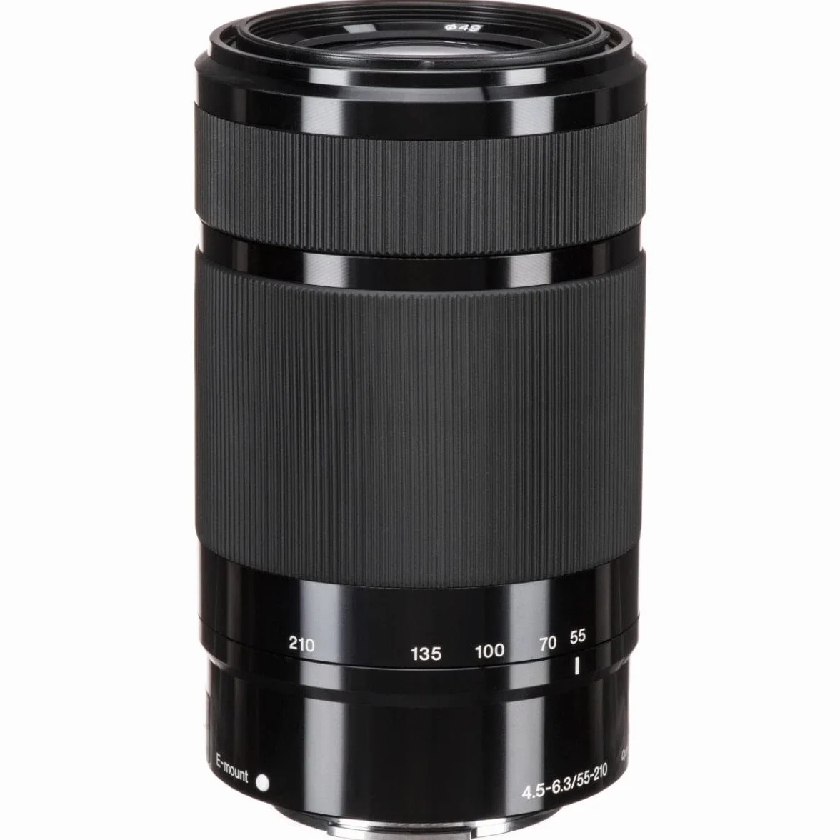 Sony SEL55210 – 55–210mm F4.5–6.3 OSS Zoom-Objektiv (APS-C, Teleobjektiv mit Bildstabilisator, E-Mount, ideal für Reisen, Natur & Sport, kompatibel mit ZV-E10, A6400 & A6700, schwarz)