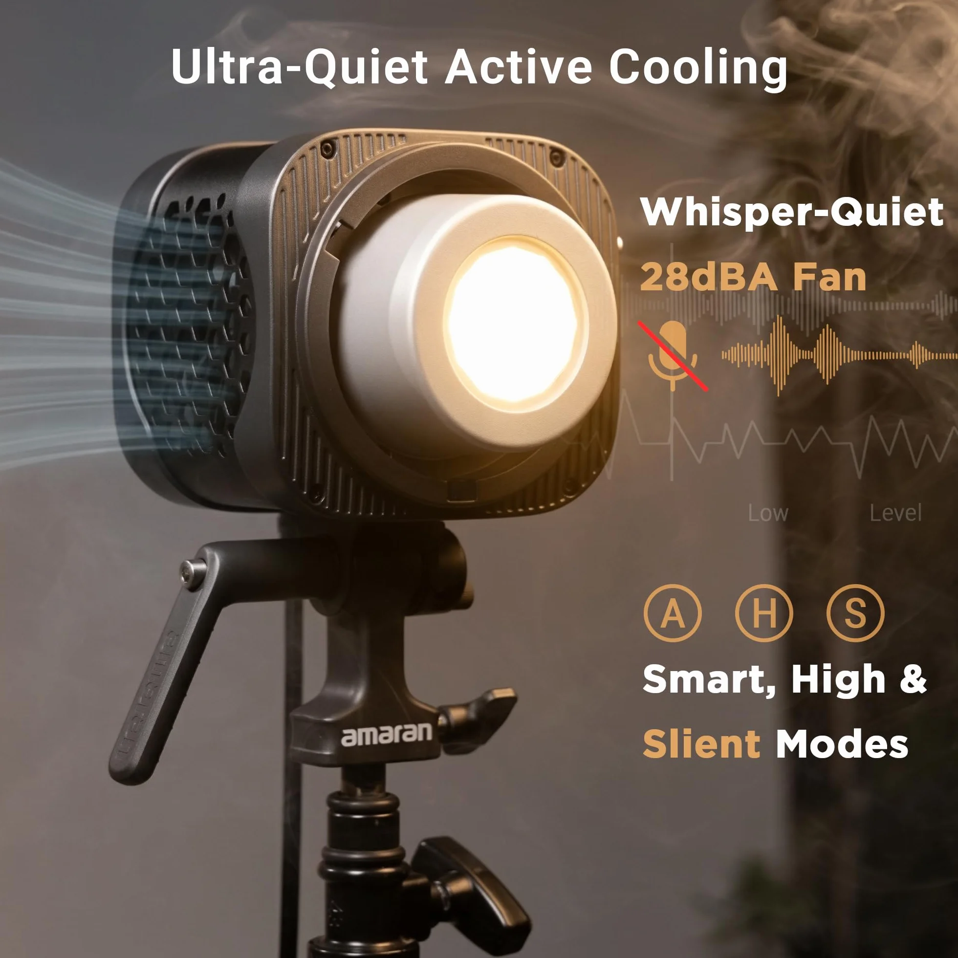 Amaran Halo 200x zweifarbige COB-LED-Videoleuchte 200W, 2700K–6500K, NFC-, App- & DMX-Steuerung, Bowens-Halterung für Studio, Fotografie, Video & Livestream