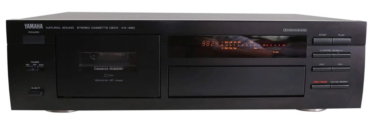 Yamaha KX-480 Kassettendeck in schwarz