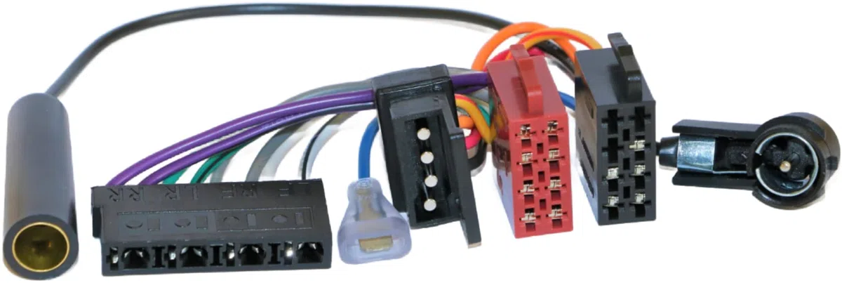 AURUM Kabeladapter DIN -> ISO für Mercedes-Fahrzeuge (bis ca. Bj. 1993) | W201 W124 W126 W140 R107 R129 Becker
