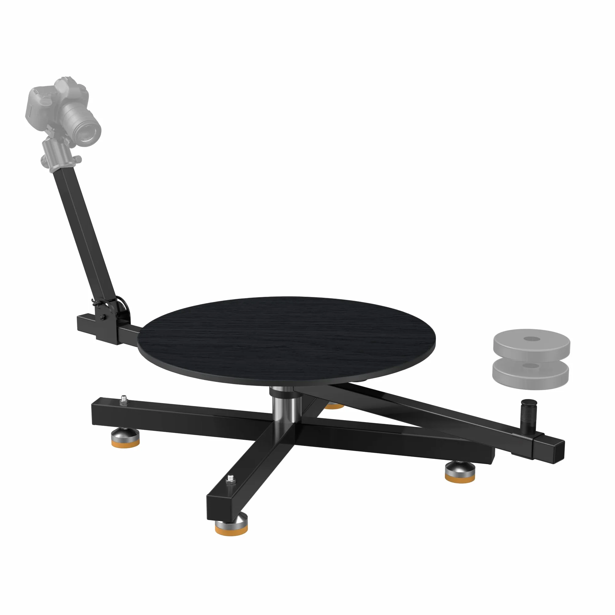 RAUBAY 360 Degree Spinner (Standard Version), 360-Grad-Drehteller, professioneller Drehteller für Fotografie, drehbarer Kameraschieber, Foto-Videokabine, drehbare Tischplattform für kmmerzielles Video