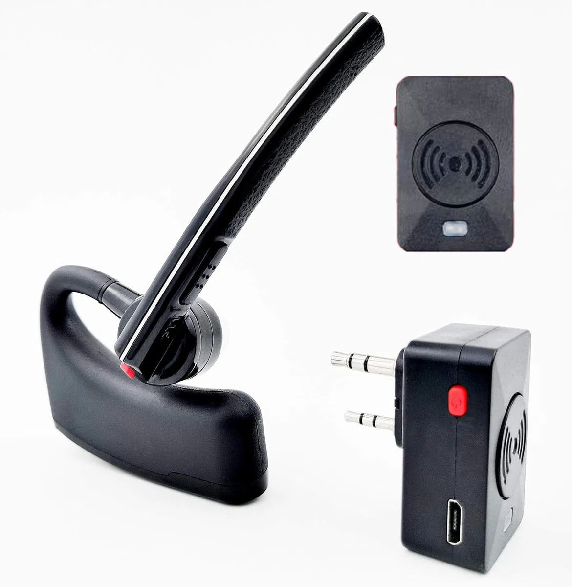 radtel Radio Bluetooth Kopfhörer mit Noise Cancelling Mikrofon, kompatibel RT-470X RT-490 RT-890 RT-470 RT-590 und weiteren 2-poligen K Anschlüssen. (Aktualisierte Version) (Standard)