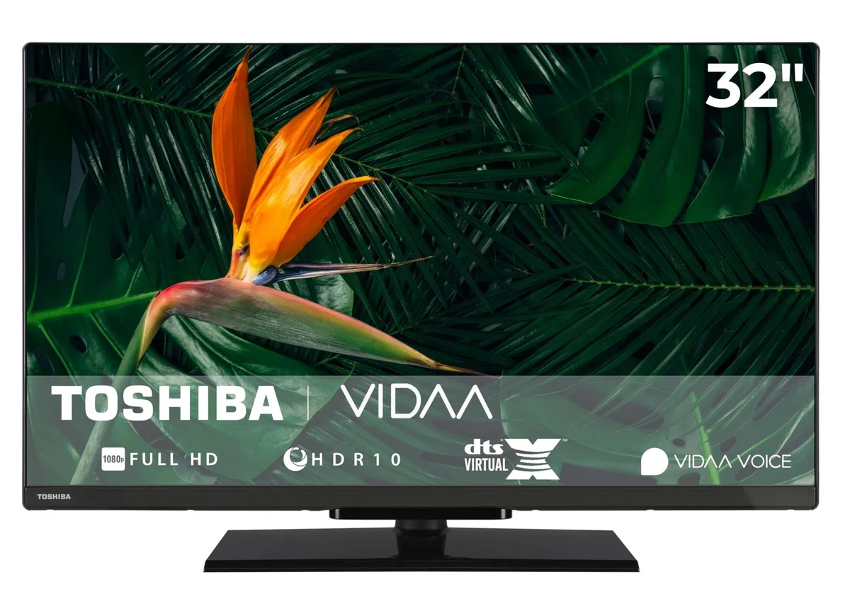 Toshiba 32LV3F63DA Fernseher 32 Zoll Smart TV VIDAA Full HD Fernseher HDR Smart TV mit Triple-Tuner und Bluetooth, LED TV (2026)