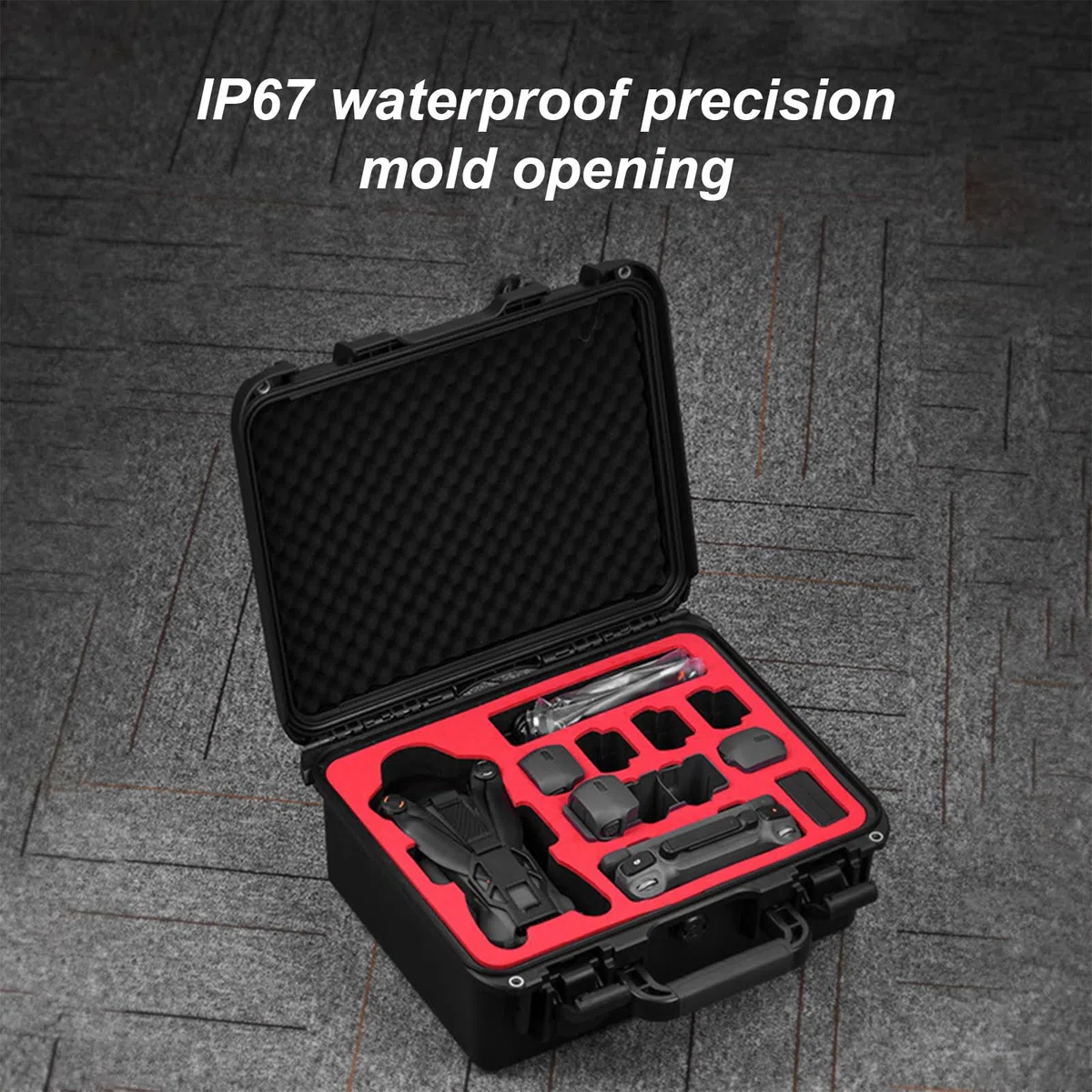 Reise Schutz Aufbewahrungsbox für 4 professionelle UAV Quadrocopter, Batterien, Controller, Zubehör, Organizer, Schutztasche