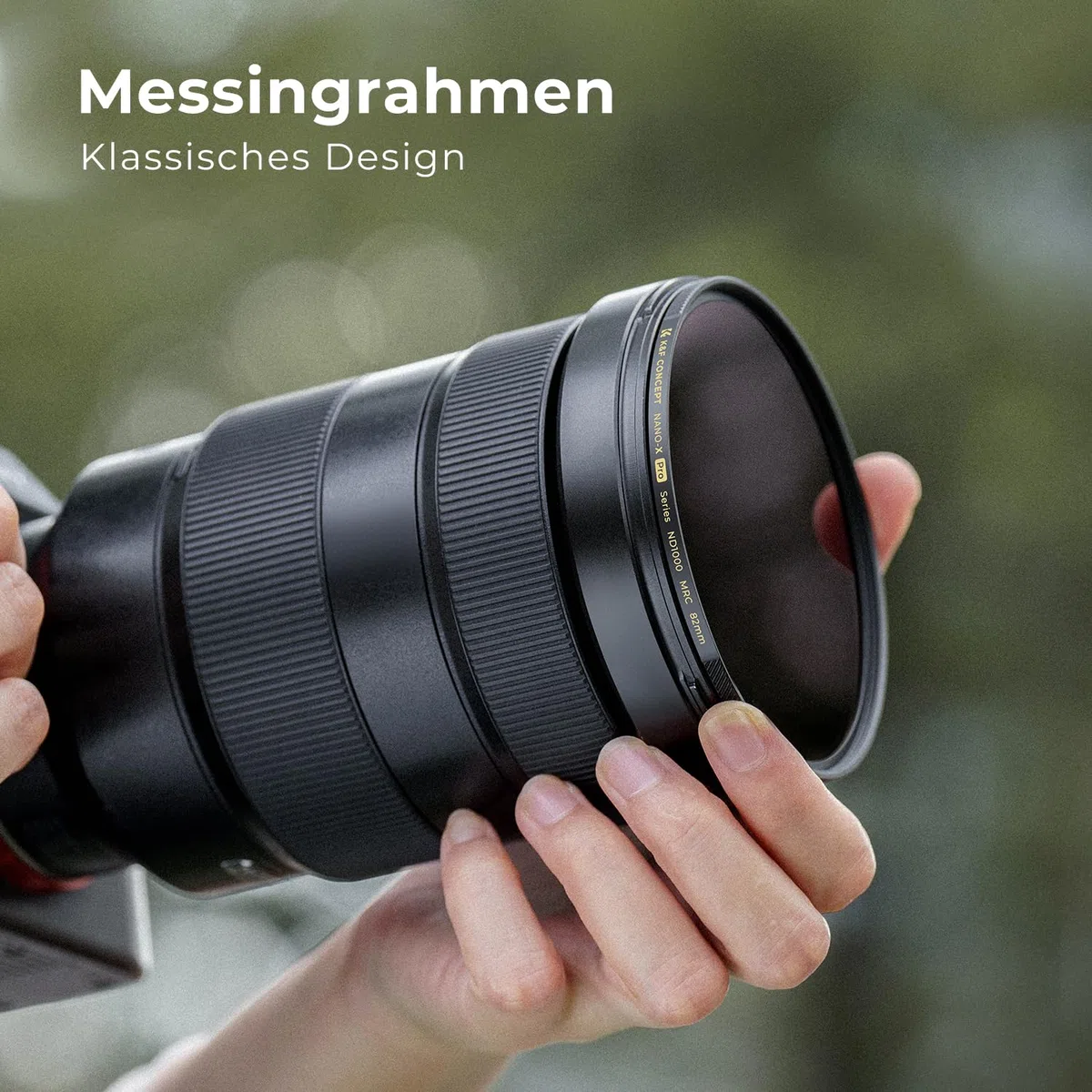 K&F CONCEPT ND1000 Filter 67mm Graufilter (10 Blendenstufen) | Messingrahmen, ultradünn,0,15% Reflektivität, Multi-Beschichtung,Flaggschiff-XPRO Serie