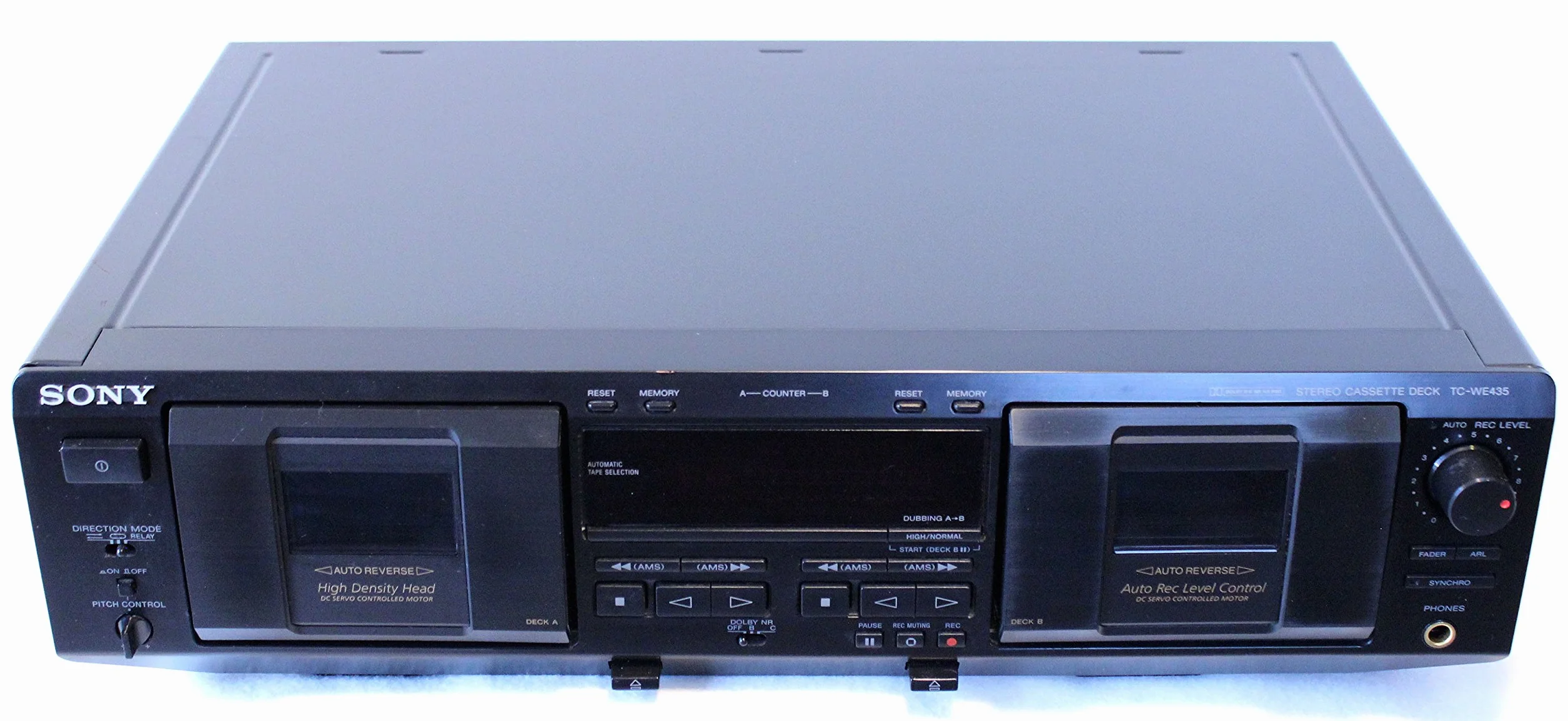 Sony TC-WE435/B Doppel-Kassettendeck schwarz