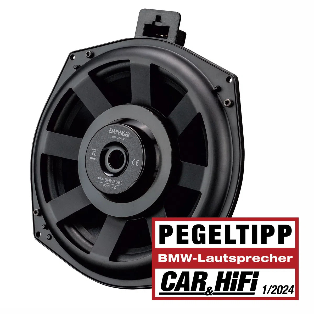 EMPHASER EM-BMWSUB2 – High Power 20 cm / 8 Zoll Auto Untersitz Subwoofer, kompatibel mit BMW Fahrzeugen, Plug & Play Underseat Bass, 150 W, 1 Paar