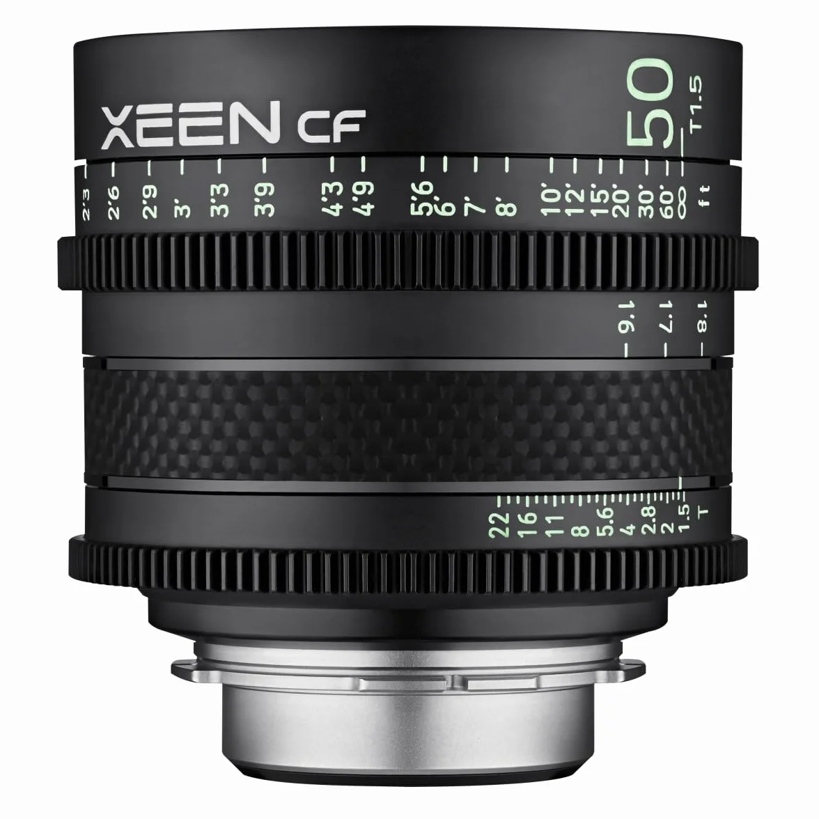 XEEN CF Cinema 50mm T1,5 PL Vollformat – professionelles Cine-Objektiv – Carbon Linsenzylinder – extrem kompakt