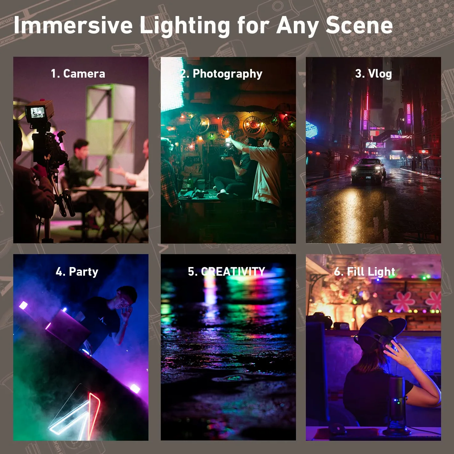 Aputure MC RGB LED-Kameraleuchte 3200-6500K, Kreatives Randlicht für Fotografie, Video & Filmemacher, Key-Light für Nahaufnahmen, Leichtgewicht für Reisen, Unterstützt App-Steuerung & Qi-Ladung