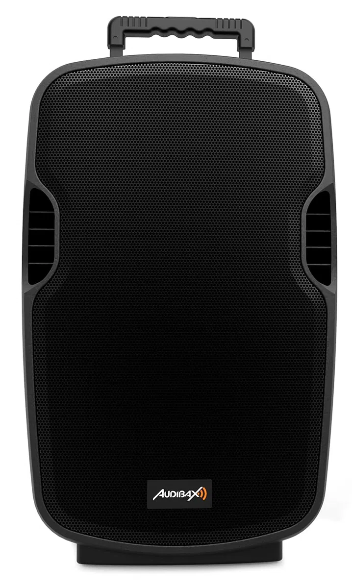 Audibax Denver 15 Altavoz Activo PA 15" Con Batería, Ruedas + 2 Micros Inalámbricos Mano
