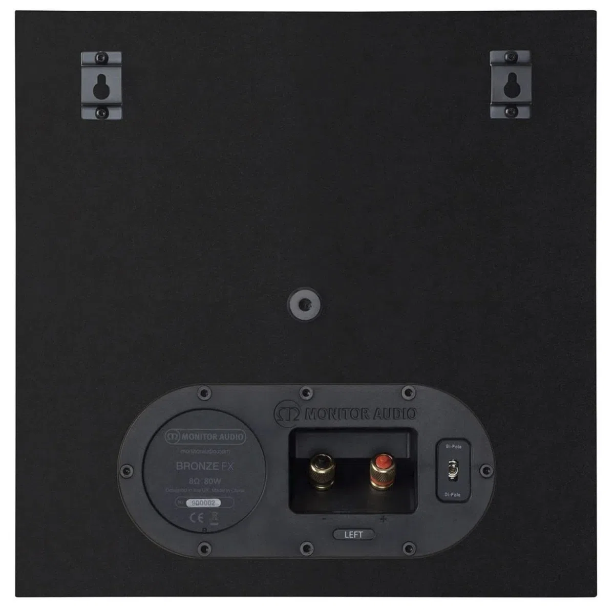 Monitor Audio Bronze FX 6G | Farbe: Schwarz | Surround-Lautprecher | Paar | Heimkino | 2-Wege | 8 Ohm | 80 Watt | Dipol/Bipol | Geschlossenes Gehäuse | Passiv