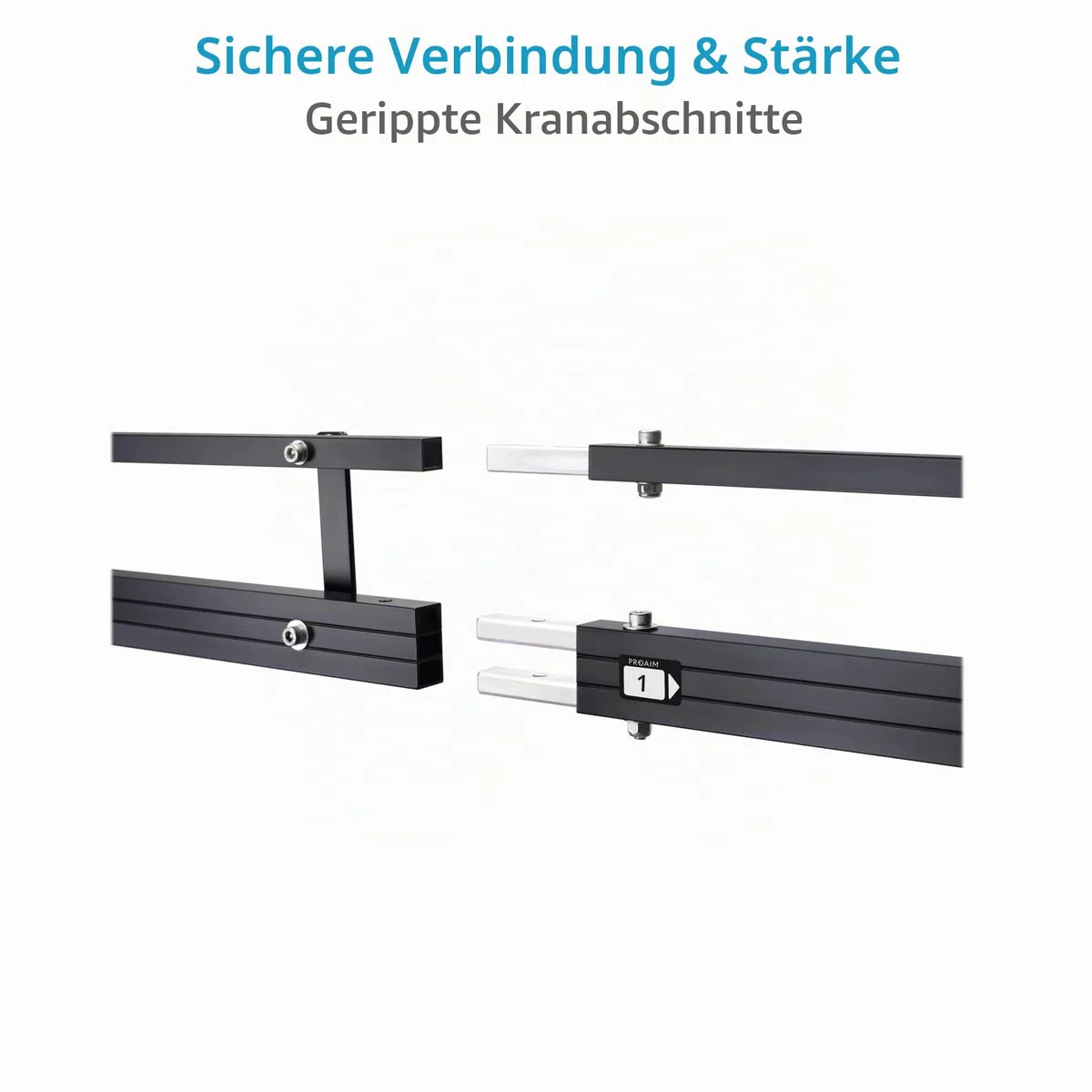 PROAIM 9 Fuß Videokamera-Auslegerkran mit Ständer. Für Kardanringe, Schwenk-Neige- und Fluidköpfe. Tragkraft bis zu 8 kg / 17,6 lbs. (P-9-TS)