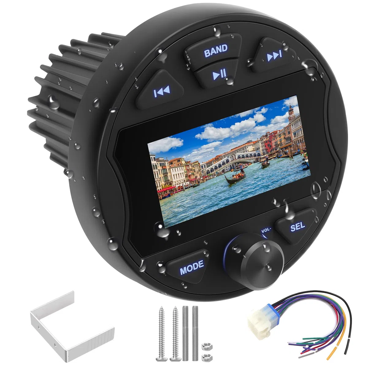 Marine Stereo Radio Wasserdicht Bootsradio Dab+ BT5.0 Digital Multimedia MP5 Player Audiogeräte für Boote Boats Yachten BZRs Golfwagen