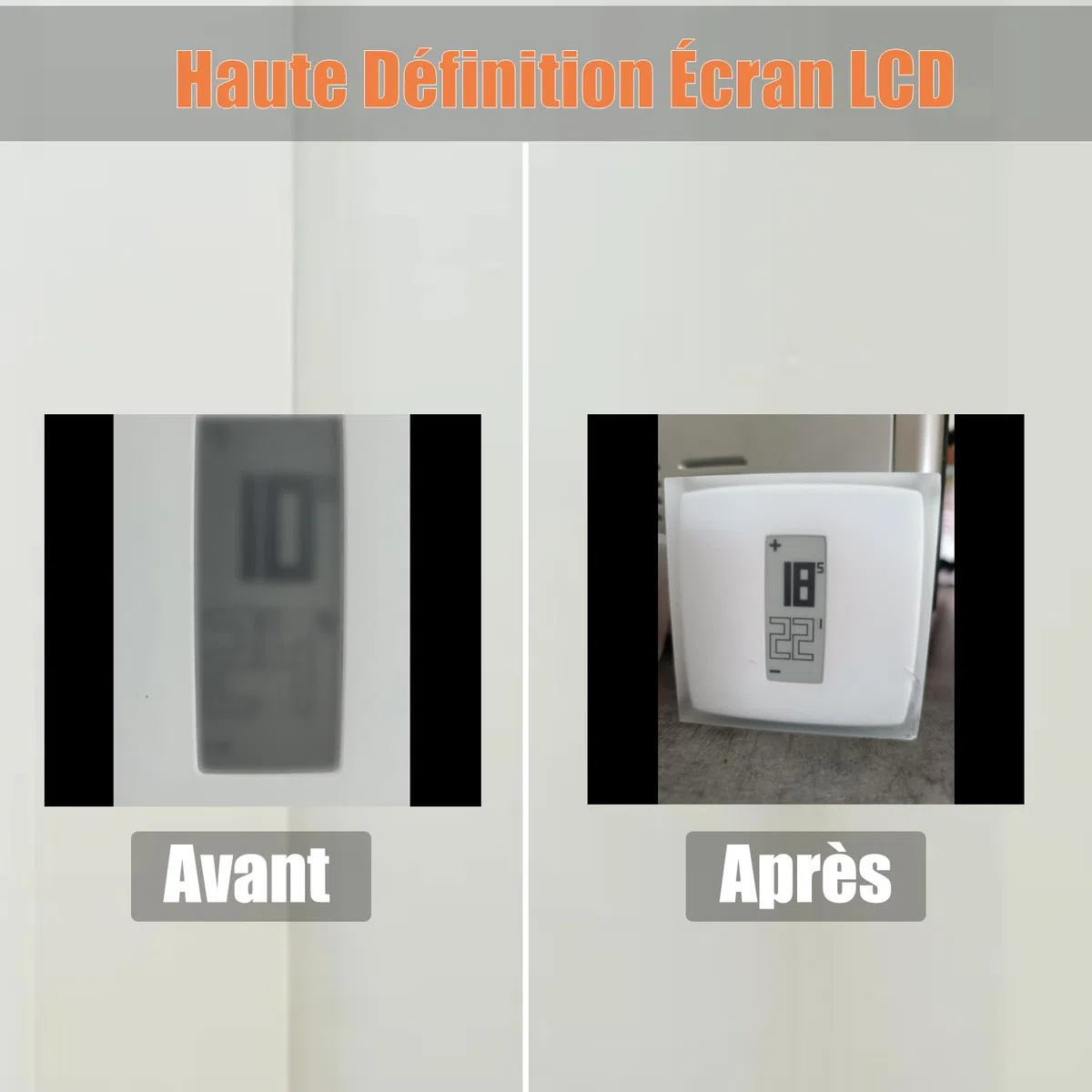 Professionelles LCD-Display, Thermostat, perfekte Kompatibilität für OPM021B1, OPM021E1, NTH01, NTH01-EN-E, THM02, klares Display, einfache und schnelle Installation, einfache Lösung