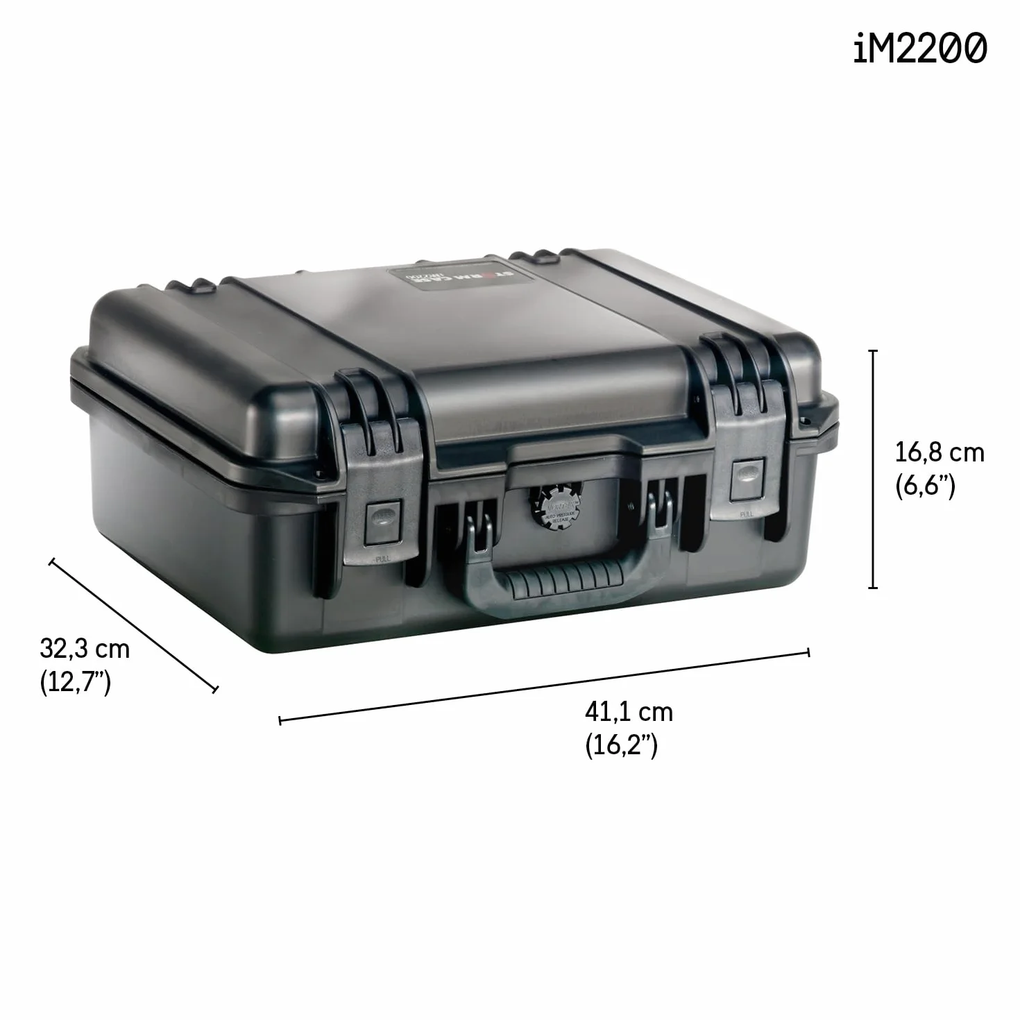 PELI IM2200 Schutzkoffer für Video- und Fotoausrüstung, 15L Volumen, Ohne Schaum, Schwarz