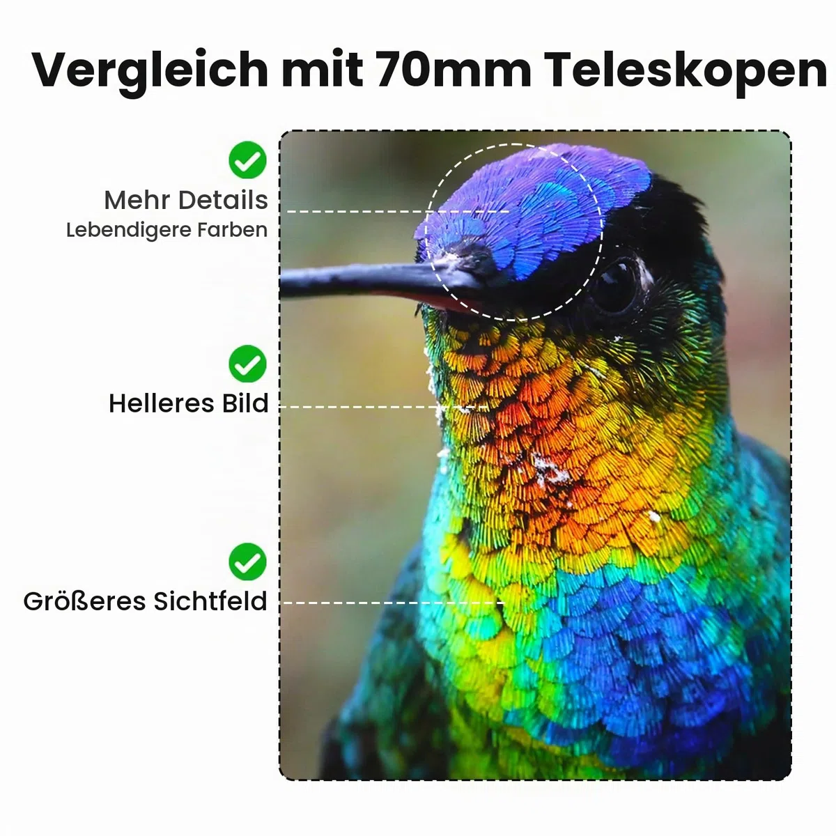 Gosky Flagship 25–75 x 80 cm Spektiv – Spektiv mit Stativ, Tragetasche und Schnell-Telefonhalterung, BAK4 wasserdichtes Spotterfernrohr für Vogelbeobachtung, Zielschießen, verbesserte Version