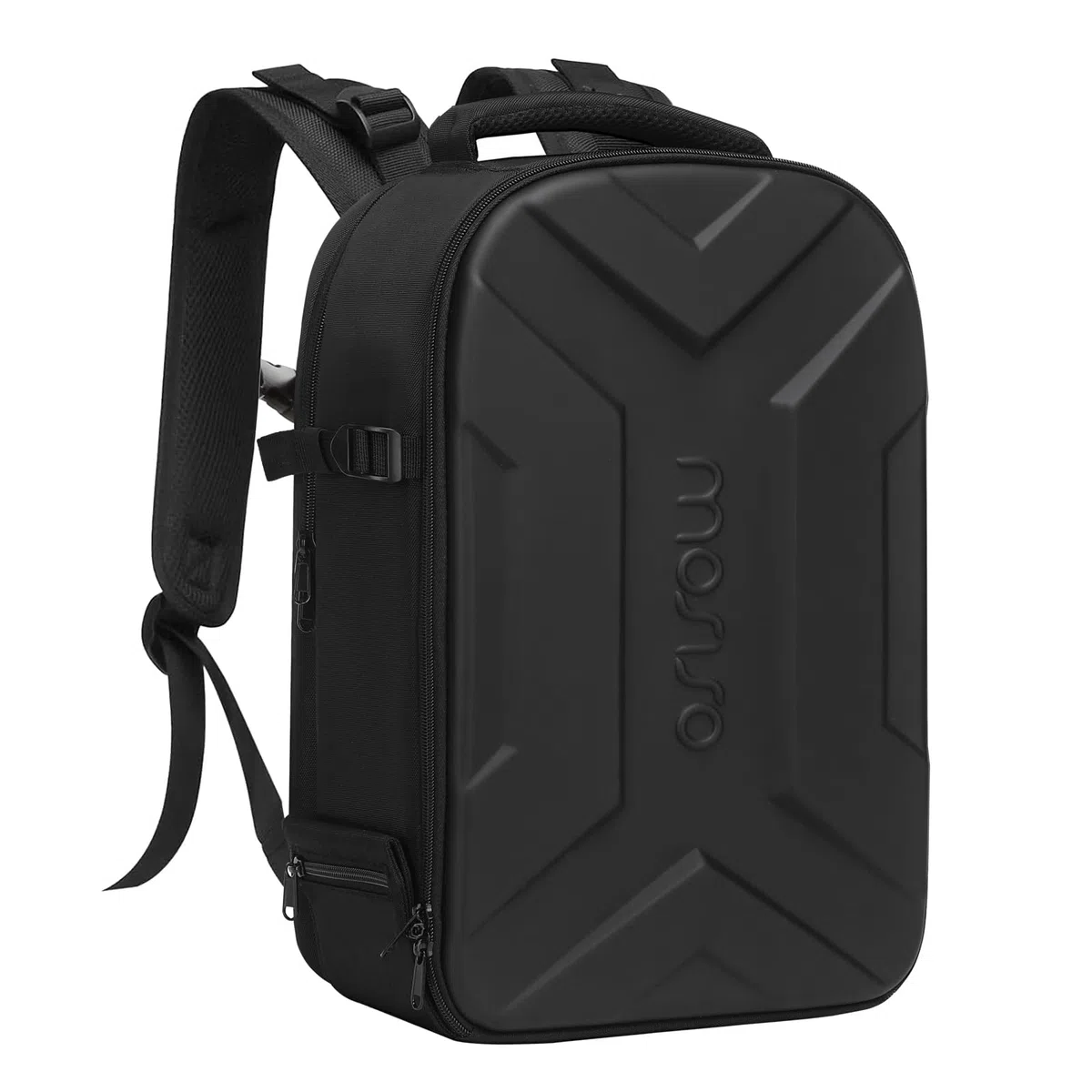 MOSISO Kamera Rucksack, DSLR/SLR/Spiegellos Photographie Kameratasche Wasserdicht Künstlerisch Geometrisch Case mit Stativhalterung&15-16 Zoll Laptop Fach Kompatibel mit Canon/Nikon/Sony, Schwarz